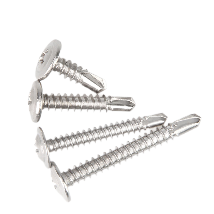 Самосверляющий винт с стандартной и метрической системой измерений DIN в голове вафеля цинковая отделка