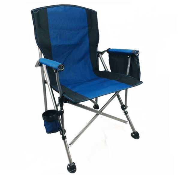 Aluminum 4.5KG Sturdy Outdoor Folding Chairs 60cm Wooden Folding Chair With Armrest