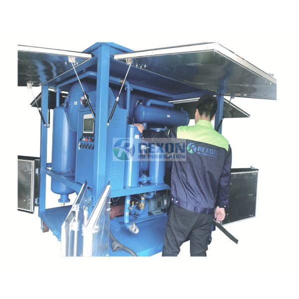 Steady Closed Trailer Power Substation Used Transformer Oil Purifier 3000LPH~18000LPH