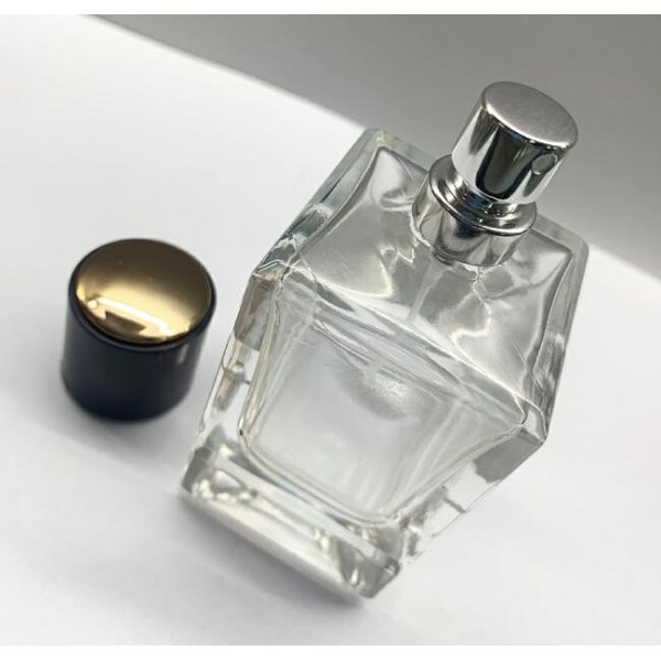 Glass Sprayer 50ml Square Luxury Perfume Bottles OEM Makeup Packaging
