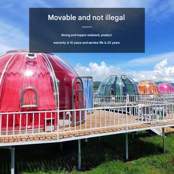 Camping camping leisure  people outdoor star room Tourist camping area star bubble house