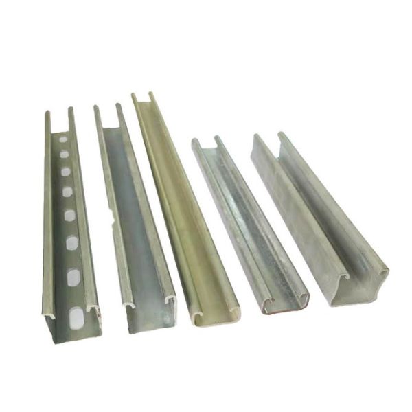Hot Dipped Galvanized Steel Channel Strut Silver Painted Strut Metal Channel In Length 3m And 6m