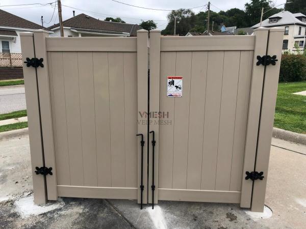 Heavy Duty White PVC Privacy Fence Panels 6x8ft Eco Friendly