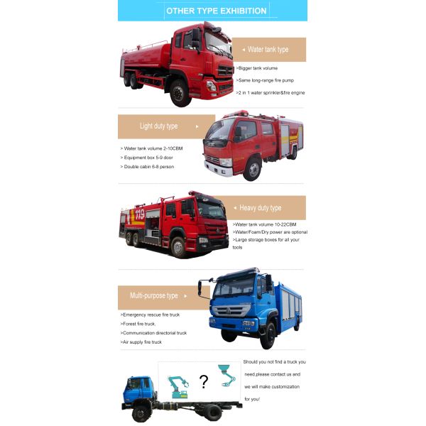 ISUZU FVZ 300hp Fire Rescue Trucks With Monitor Max Load 16000kg