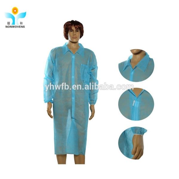PP SMS Disposable Lab Coat With Different Color Or Size Mainly Used In The Lab