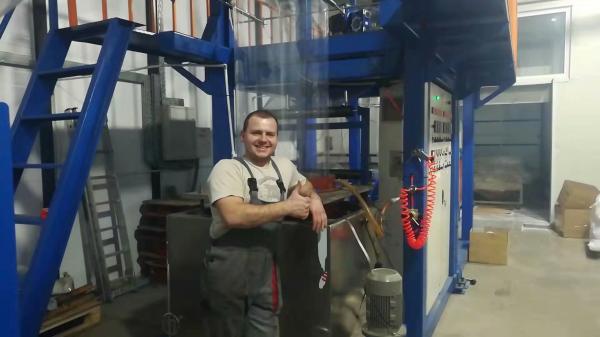 Thermal Shrinkage PVC Film Blowing Machine High Output 70-80kg/H SJ65×29-Sm1200