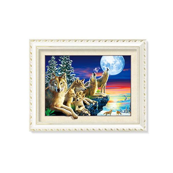 Tigers 3D Lenticular Printing / MDF Or PS Frame 3D Animals Images