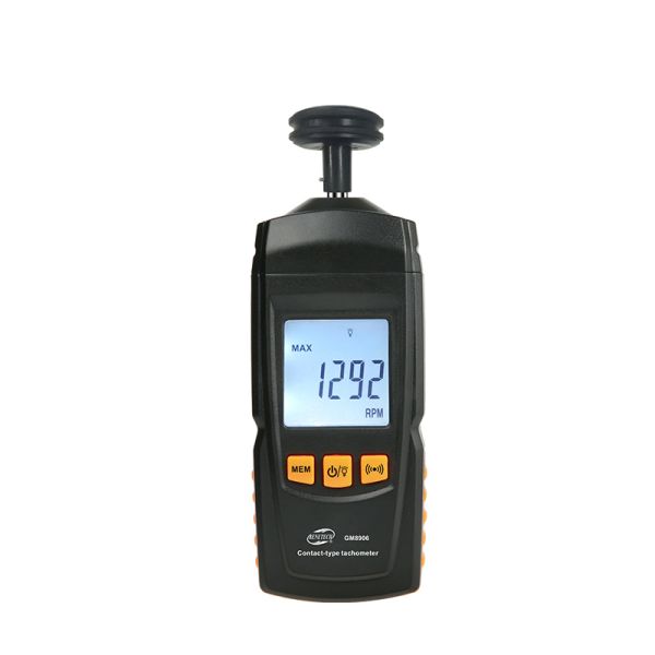 GM8906 Motor Tachometer Digital LCD with Backlight for Non-destructive Testing 0.5~99999 RPM Measurement