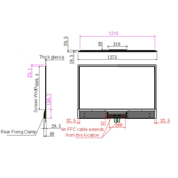 Factory Direct 55 Inch Embedded Transparent OLED Touch Screen for Smart Retail & Interactive Display