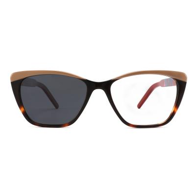 Bens unisex de Cat Eye Acetate Glasses Sturdy com lentes permutáveis