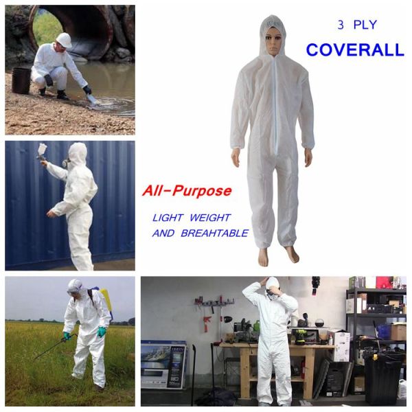 Костюм Ковералл безопасности изоляции одежды защитного костюма Нонвовен устранимый