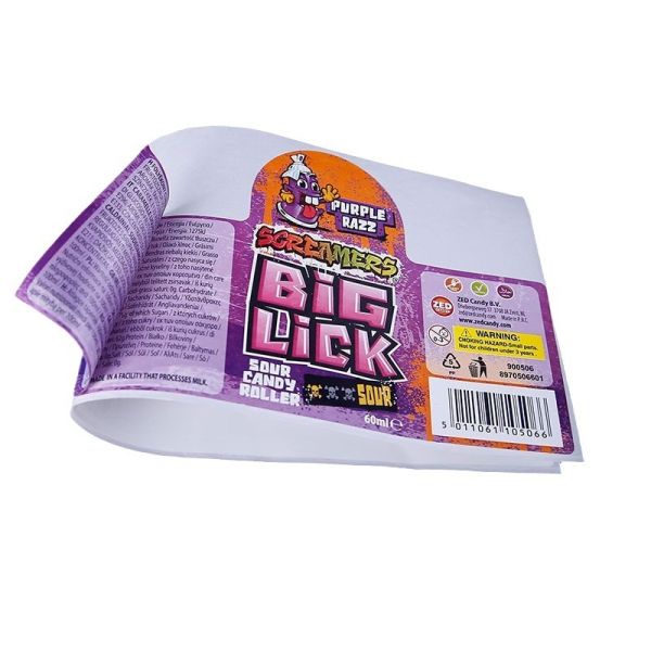 Multi layer seal label customization cosmetic sticker folding instructions double-sided double-layer