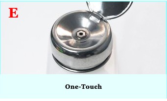 Бутылка прессы распределителя белого голубого HDPE распределителя ESD пинка растворяющая