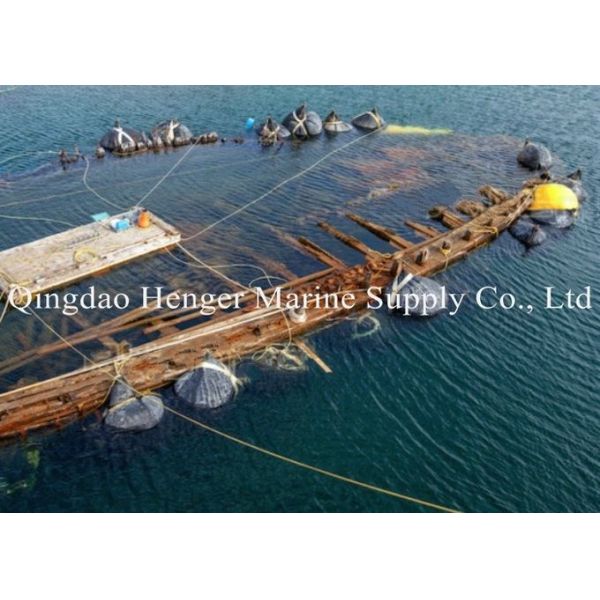 ar de borracha de nylon bolsas a ar de lançamento enchidas ISO17357 do navio 0.20Mpa