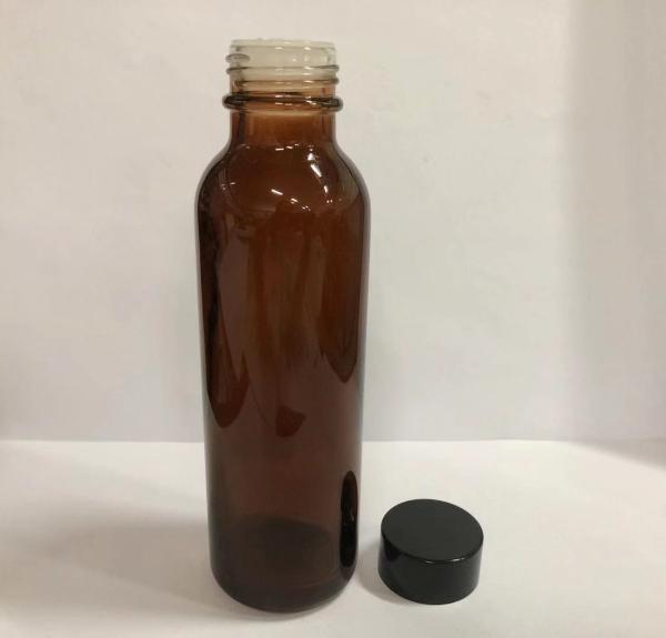 OEM do Silkscreen e da cor dos tubos de ensaio de vidro de vidro ambarinos da tampa do parafuso de garrafa da loção 130ml vário