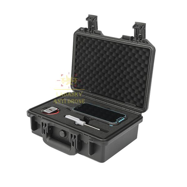 Detector de drones portátil 100MHz-6GHz Alcance 1.5-2km Portátil