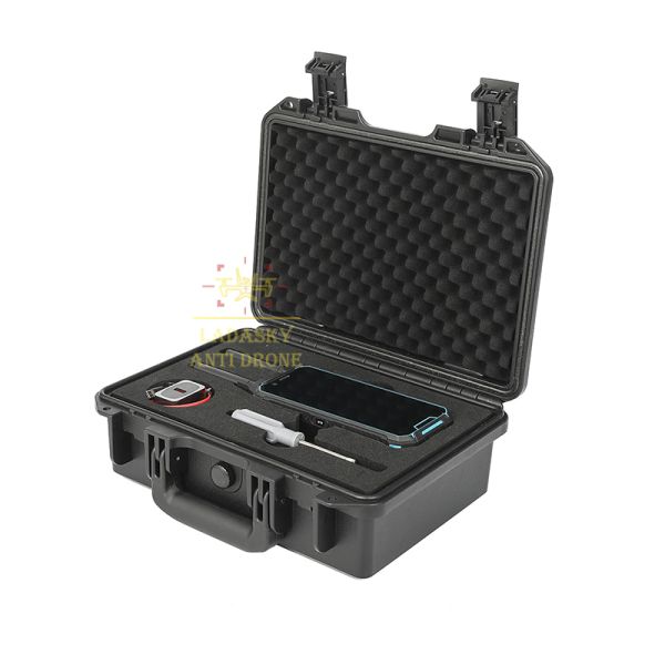 Handheld Drone Detector with UAV Spectrum Detection Protocol Analysis Remote ID Recognition and Real Time Trajectory Tracking up to 3KM Range