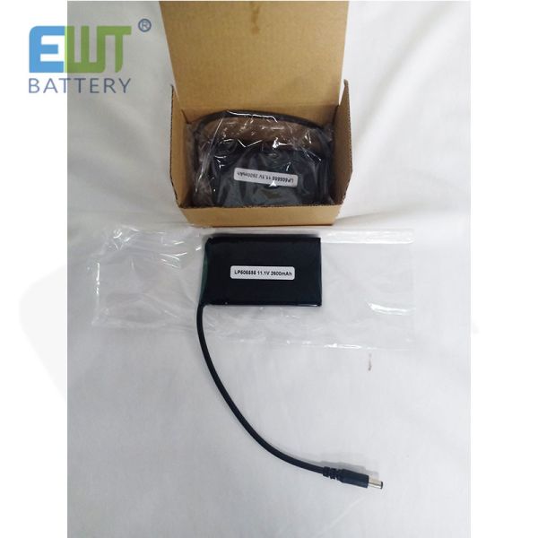 LP505585 11.4V 2600mAh Batería de polímero de litio con cable de CC