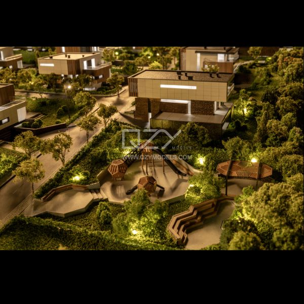 1:200 Scale Bulgaria RU Homes Villa Model with 30 Days Lead Time and 100KG Weight Miniature Architectural Model