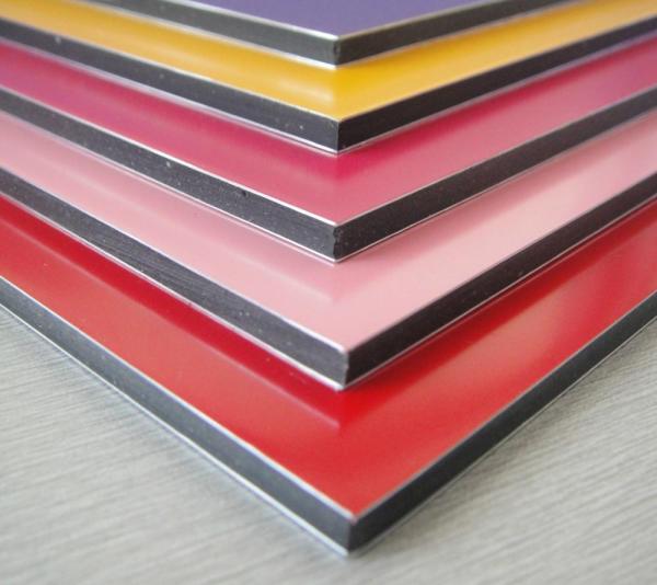 3003 Series Dupont Polymer Adhesive Silver Color 5mm Aluminum Exterior Commercial Building Wall Panels