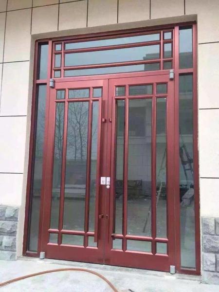 96x80 UPVC Double French Doors For Commercial
