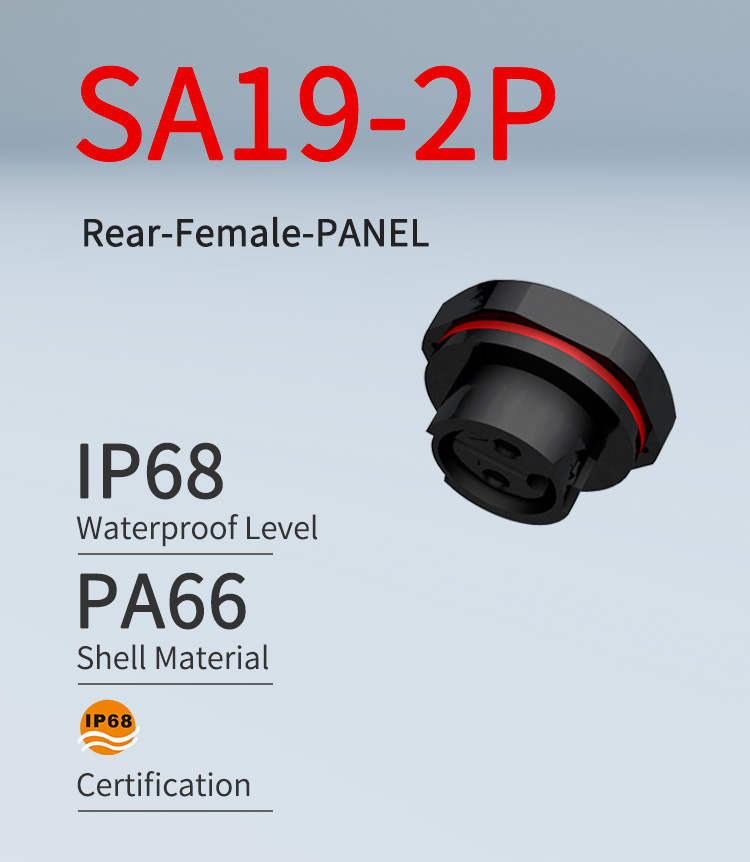 Соединитель держателя панели Pin ядра IP68 M19 4 HYFD Multi