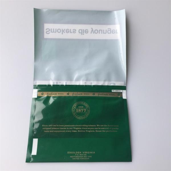 Green GV embalagem de tabaco saco de mão rolante sacos de folhas de fumo