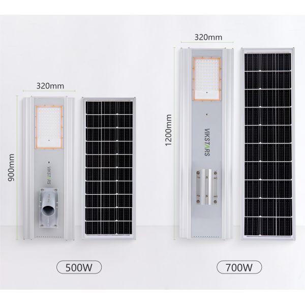 500W 700W Integrated Solar Street Lights All In One Aluminum Solar Lamps For Main Street