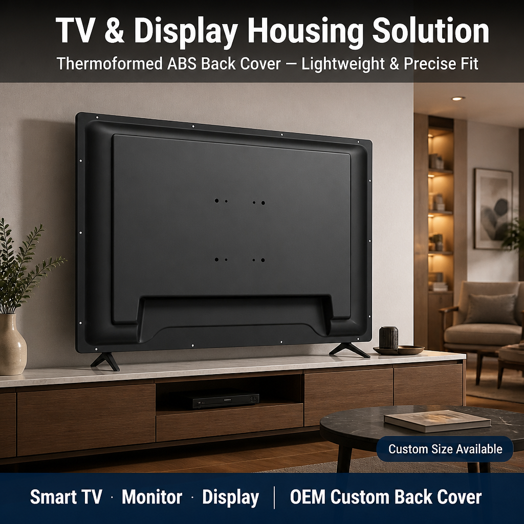 Customizable Thick Plate Plastic TV Shell with Vacuum Formed Technology Custom Sizes & Shapes Cutting Service OEM/ODM Accepted
