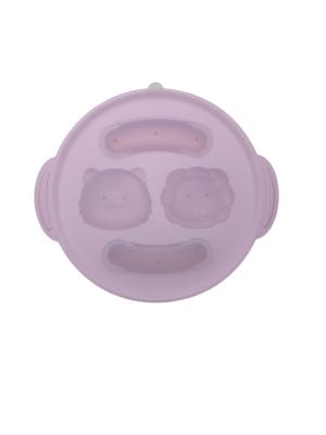 Suction Up Mushie Childrens Silicone Plates For Food Sausage With Size Is 23*18*3.7 cm And Weight Is 115 Gram