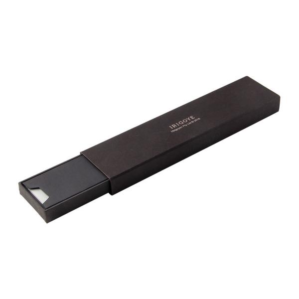 Black Art Paper Watch Packing Box Strap Shape Embossing
