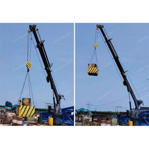 OUCO 2.5T 14M Hydraulic Boat Crane With Extending Boom