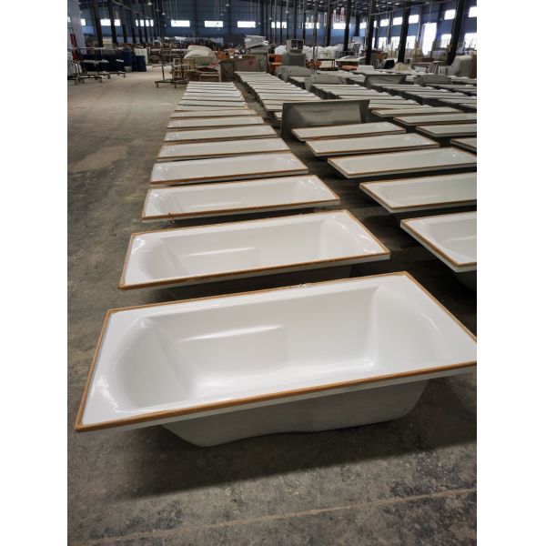 Stylish and Durable Australian Topmount Simple Acrylic Bathtub Drop in Full Payment