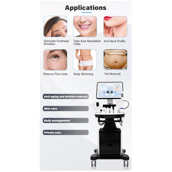 Professional 5 in 1 Skin Facial Lifting Multi-lines 8D Hif Body-slim Lipo Hif Vaginal Tightening Hif Beauty Machine 2025