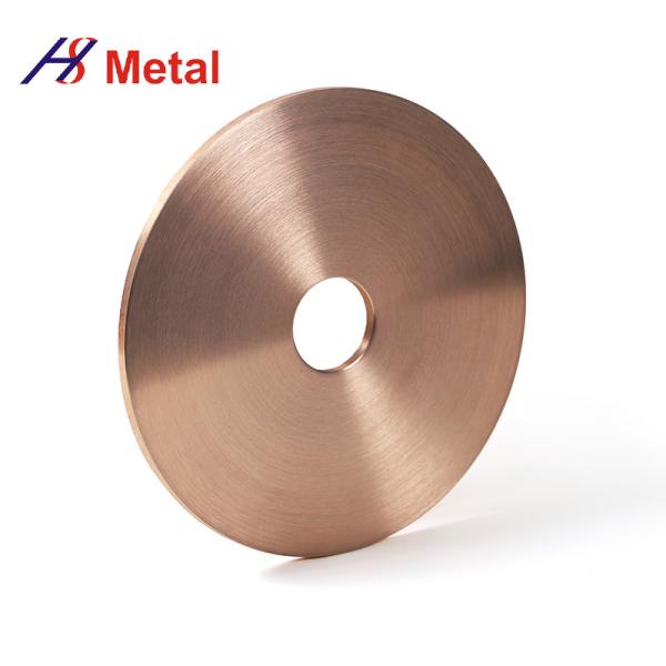 Résistance à la corrosion Pièces en alliage de cuivre de tungstène Disque en alliage de cuivre de tungstène