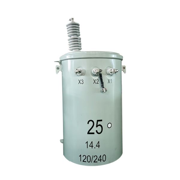 25kva Pole Mounted Transformer oil immersed power transformer 13.85KV CSA C2.2-06 Standard