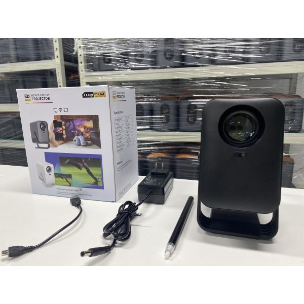 Smart Portable LED Projector with WiFi  Home Theater & Education Writing Operates  Android 13