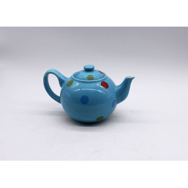 Christmas Design Decoration Ceramic Houseware Blue Color Dolomite Teapot Tableware Set