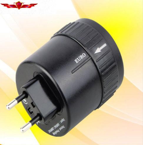 New Arrival Fire Retardant PC-V0 10A 250V AC Universal Adapter Euro US UK Adpater