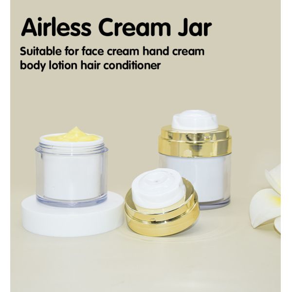 Сливк безвоздушного насоса роскошная косметическая опарникы упаковывая UKC59 15g 30g 50g