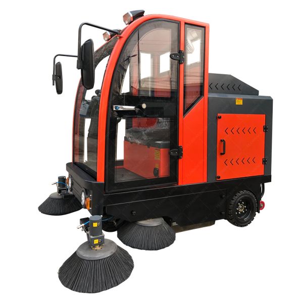Un seul conducteur Largeur orange 2000 mm 4 tête de brosse épurateur de sol