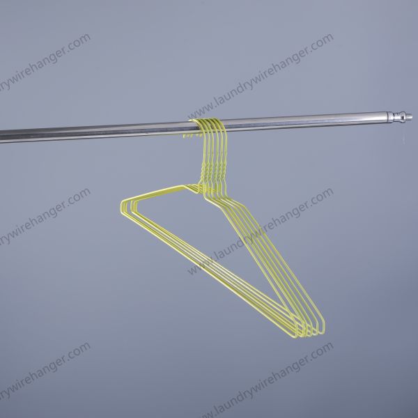 14.5 Gauge Galvanized Wire Hangers Proper Shape With A Rounded Hook End