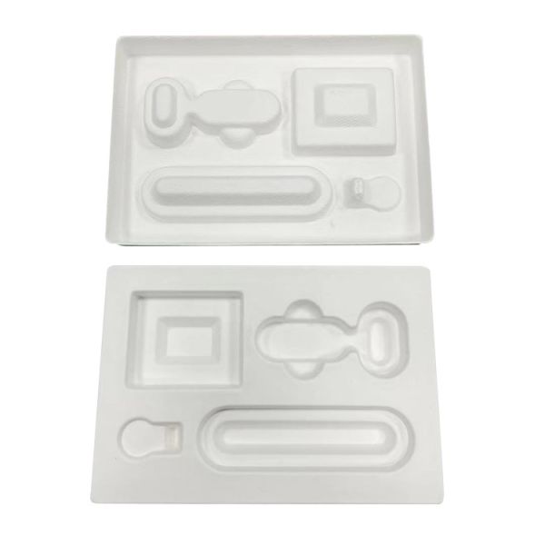 Disposable Wet Press Pulp Tray , Recycled Bagasse Custom Molded Pulp