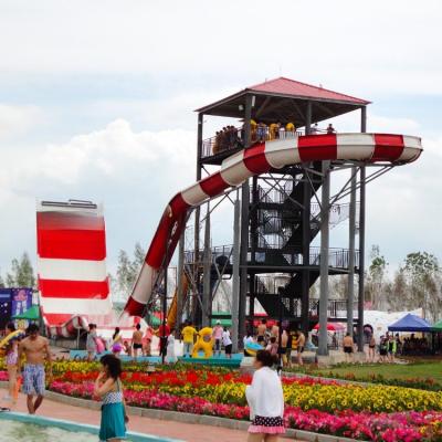 Parque aquático elegante Rafting Boomerango Water Slide Duas pessoas Water Slide