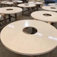 Cordial Alta Resistência a Riscos Mesas de Quartz Branco Para Cozinhas