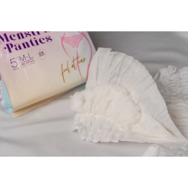 Soft And Comfortable Fit Overnight Period Panties incorporating Elastic Waistband for snug fit and enhanced overnight protection