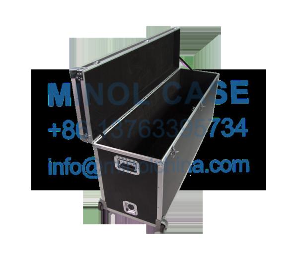 Aluminum Fireproof Transport Flight Road Case With Wheels