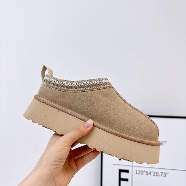 Ethnic Style Thick-Soled Snow Boots For Women Winter New Fur One-Piece Outerwear Fur Slippers