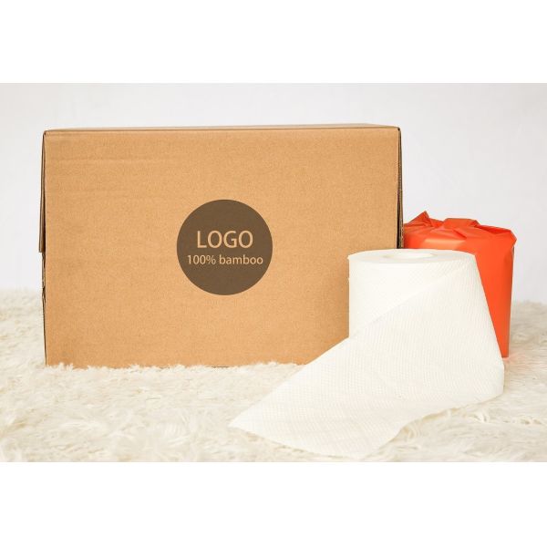 Wholesale 1/3/2 Ply Recycled Virgin Bamboo Pulp Embossed Bathroom Tissue Soft Toilet Tissue Toilet Paper Roll