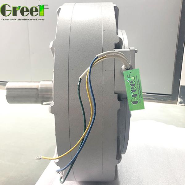 High Efficiency Disc Coreless Permanent Magnet Generator 100RPM 200RPM
